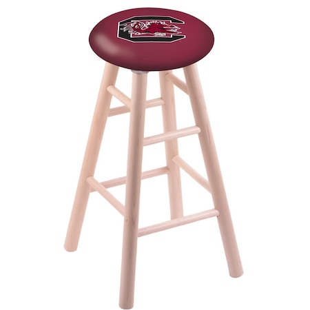 Holland Bar Stool Co Maple Counter Stool, Natural Finish, South Carolina Seat RC24MSNat